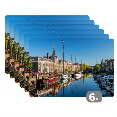 Premium placemats (6 stuks) - Rotterdam - Zomer - Boot - 45x30 cm-1