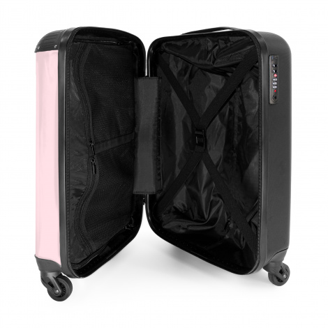 Koffer - Flamingo met roze rolschaatsen-4