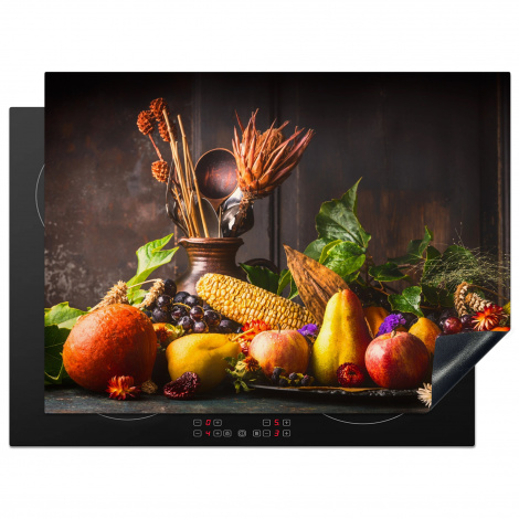 Herdabdeckplatte - Gemüse - Obst - Rustikal - Tisch