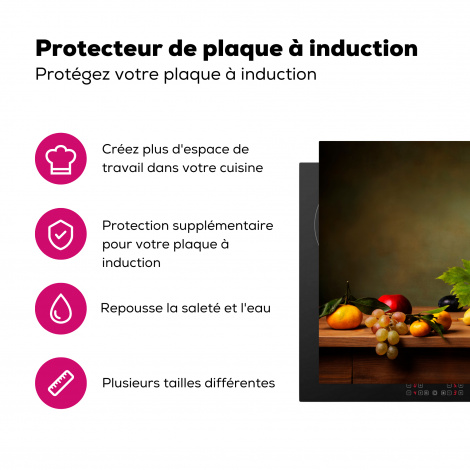Protège-plaque à induction - Rustique - Panier - Fruit - Nature morte-3