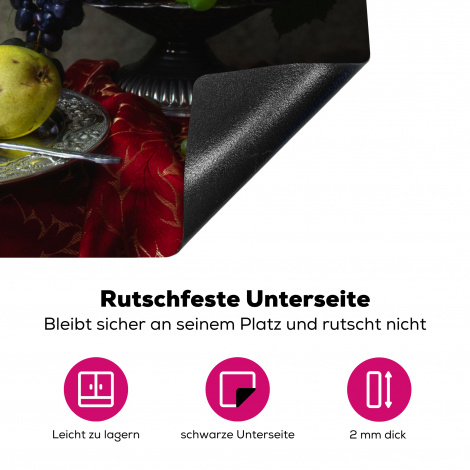 Herdabdeckplatte - Rustikal - Tisch - Obst - Stilleben - Tasse-4