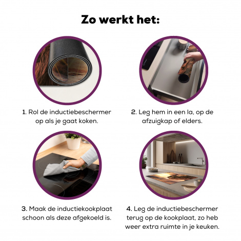 Inductiebeschermer - Schotse hooglander - Zon - Horizon - Koe - Dieren-7