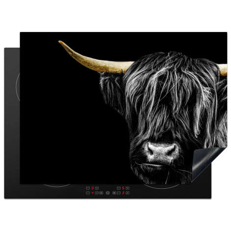 Protège-plaque à induction - Scottish Highlander - Or - Manteau - Animaux - Vache