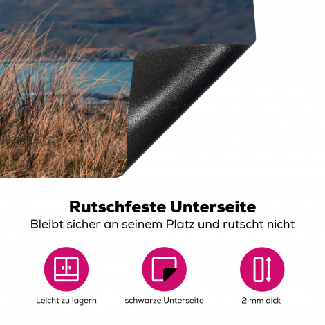 Herdabdeckplatte - Schottischer Highlander - Berg - Wasser - Natur - Kuh-4