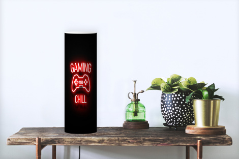 Kinderlamp - Gaming - Quotes - Gaming and chill - Neon - Rood-thumbnail-3