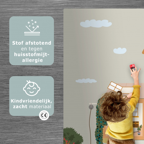 Speelmat - Poppenhuis - Kinderen - Meubels - Design - Bruin-2