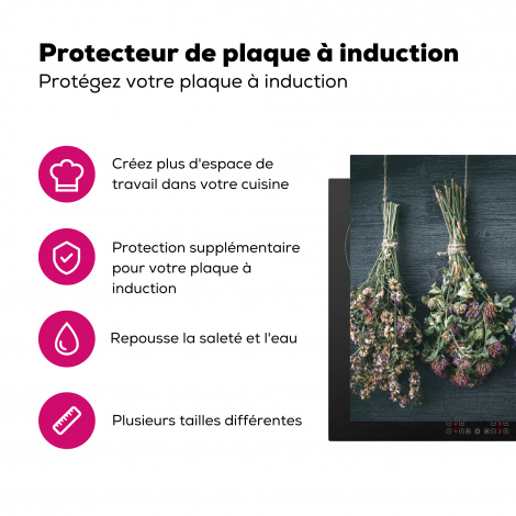 Protège-plaque à induction - Fleurs sèches - Fleurs - Bouquet - Nature morte - Corde - Liasse-3