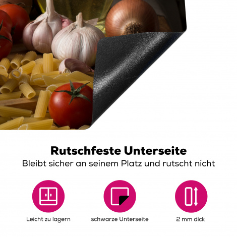 Herdabdeckplatte - Schneidebrett - Gemüse - Stillleben - Pasta - Aus - Tomate - Schneidebrett-4