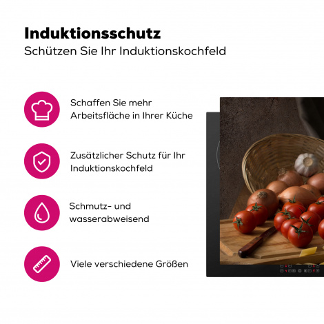 Herdabdeckplatte - Schneidebrett - Gemüse - Stillleben - Pasta - Aus - Tomate - Schneidebrett-3