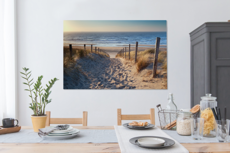 Canvas schilderij - Strand - Zee - Nederland-thumbnail-4
