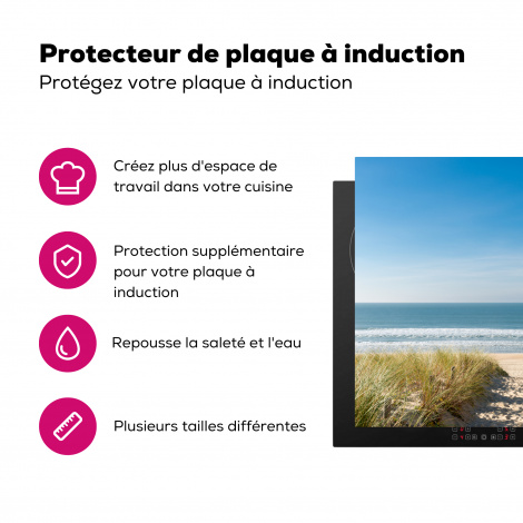 Protège-plaque à induction - Plage - Mer - Dune - Sable - Été-3