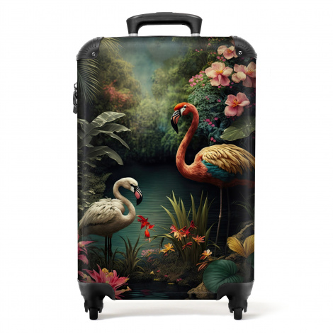 Koffer - Flamingo's in jungle