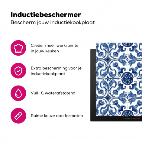Inductiebeschermer - Delfts blauw - Kunst - Hollands - Tegeltje-3