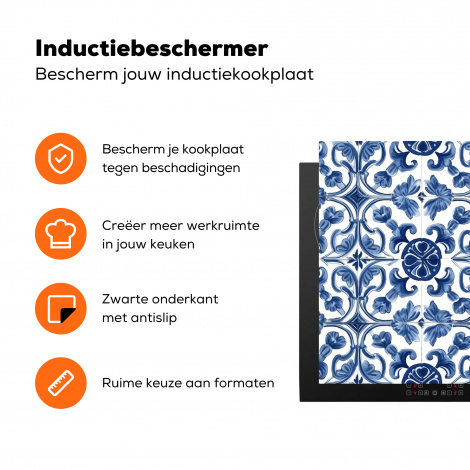Inductiebeschermer - Delfts blauw - Kunst - Hollands - Tegeltje-3