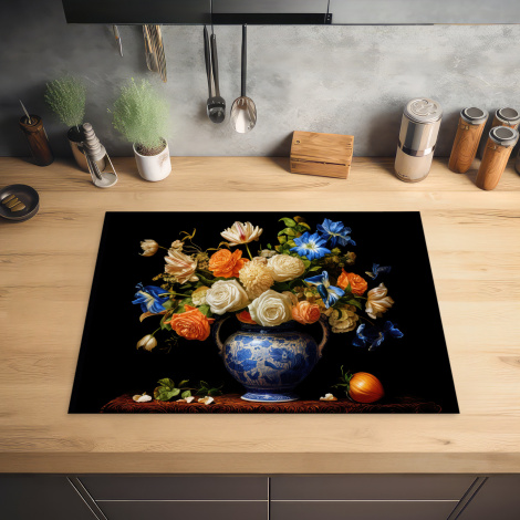 Inductiebeschermer - Bloemen - Vaas - Stilleven - Hollands - Oranje-2