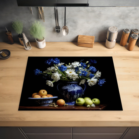 Inductiebeschermer - Bloemen - Fruit - Delfts blauw - Stilleven - Hollands-2