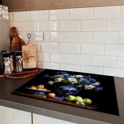 Inductiebeschermer - Bloemen - Fruit - Delfts blauw - Stilleven - Hollands-5