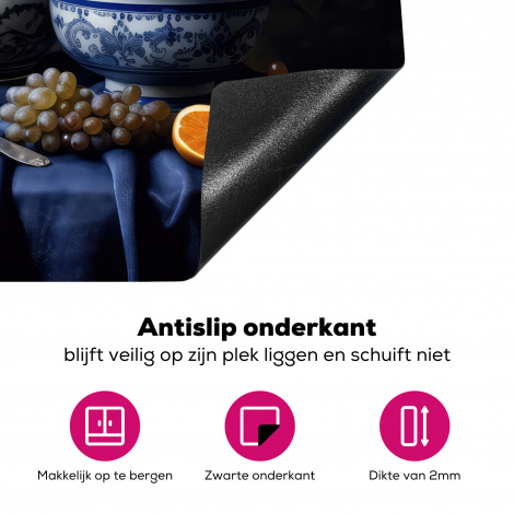 Inductiebeschermer - Stilleven - Fruit - Bloemen - Delfts blauw - Hollands-4