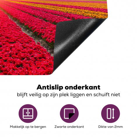 Inductiebeschermer - Molen - Bloemen - Zonsondergang - Hollands-4