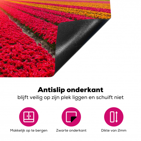 Inductiebeschermer - Molen - Bloemen - Zonsondergang - Hollands-4