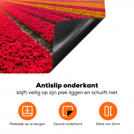 Inductiebeschermer - Molen - Bloemen - Zonsondergang - Hollands-4