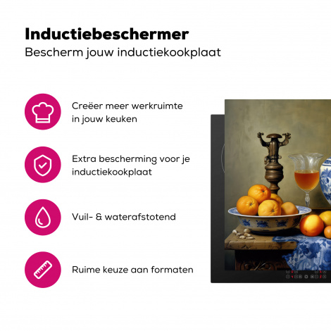 Inductiebeschermer - Stilleven - Fruit - Kan - Delfts blauw - Hollands-3