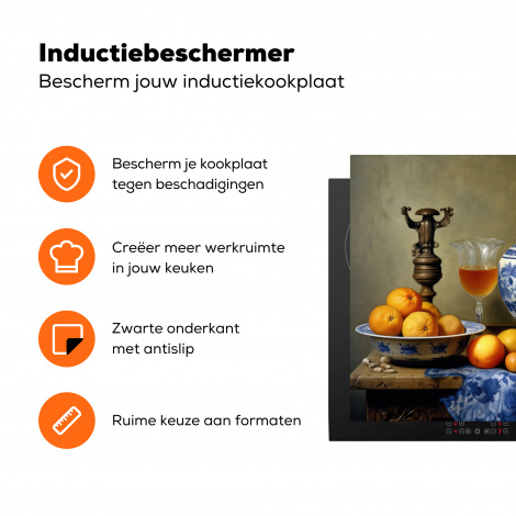 Inductiebeschermer - Stilleven - Fruit - Kan - Delfts blauw - Hollands-3