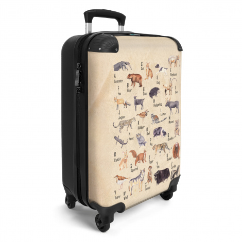 Koffer - Alfabet - Kinderen - Dieren - Retro-2