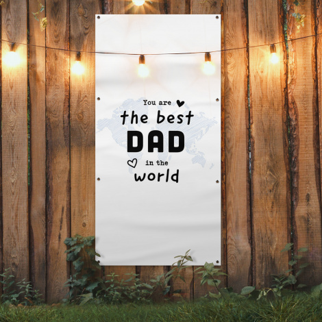 Tuinposter - Quotes - The best dad in the world - Spreuken - Papa - Staand-4