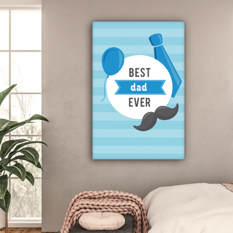 Canvas schilderij - Spreuken - Quotes - Best dad ever - Vader-2