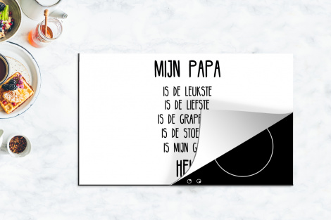 Inductiebeschermer - Quotes - Papa is mijn grote held - Spreuken - Papa-4