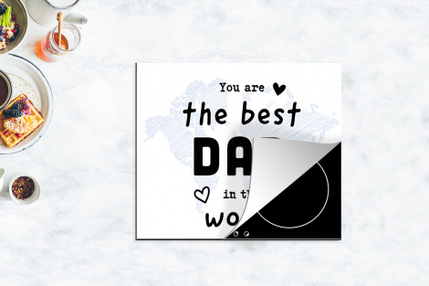 Inductiebeschermer - Quotes - The best dad in the world - Spreuken - Papa-4