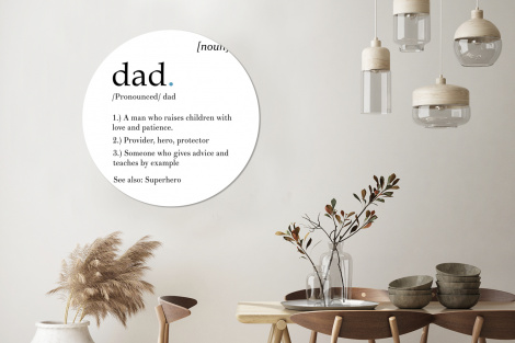 Muurcirkel - Spreuken - Papa definitie - Quotes - Dad-3