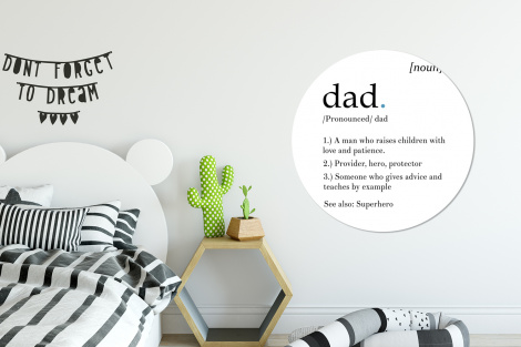 Muurcirkel - Spreuken - Papa definitie - Quotes - Dad-2