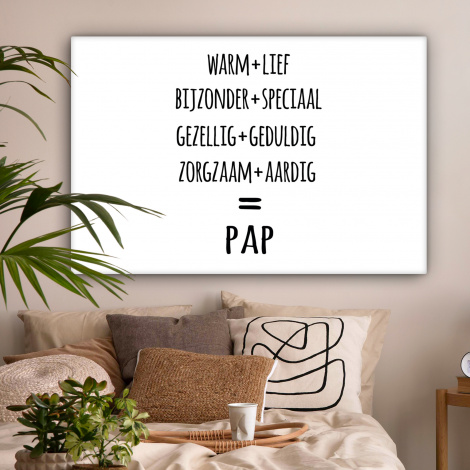 Canvas - Quotes - Pap definitie - Spreuken - Vader-2