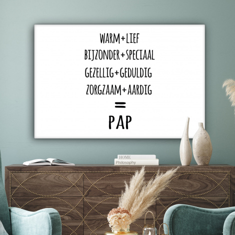 Canvas - Quotes - Pap definitie - Spreuken - Vader-3