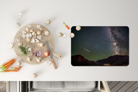 Premium placemats (6 stuks) - Een vallende ster en de Melkweg boven China - 45x30 cm-thumbnail-4