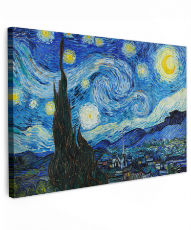 Canvas schilderij - De sterrennacht - Vincent van Gogh