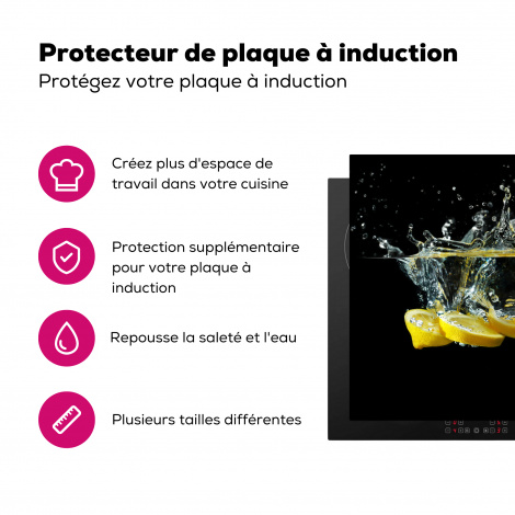 Protège-plaque à induction - Citron - Fruit - Jaune - Nature morte - Eau-3