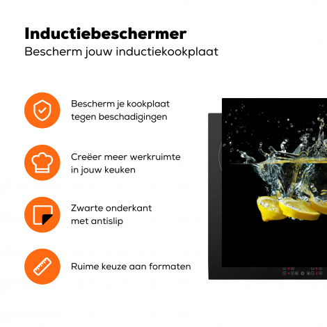 Inductiebeschermer - Citroen - Fruit - Geel - Stilleven - Water-3