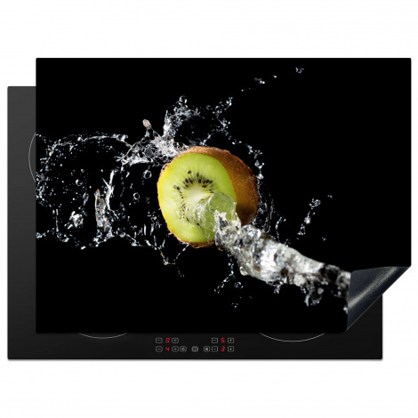 Inductiebeschermer - Kiwi - Fruit - Stilleven - Water - Zwart