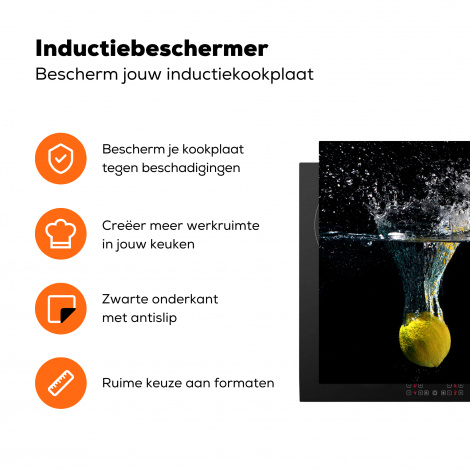 Inductiebeschermer - Citroen - Fruit - Stilleven - Water - Geel-3