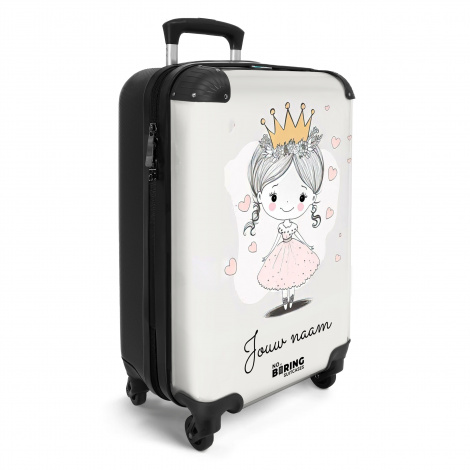 Prinses met kroon en roze hartjes-2