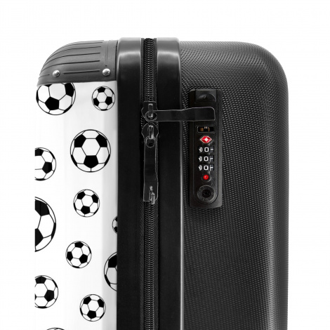 Zwart-wit voetbal patroon-4