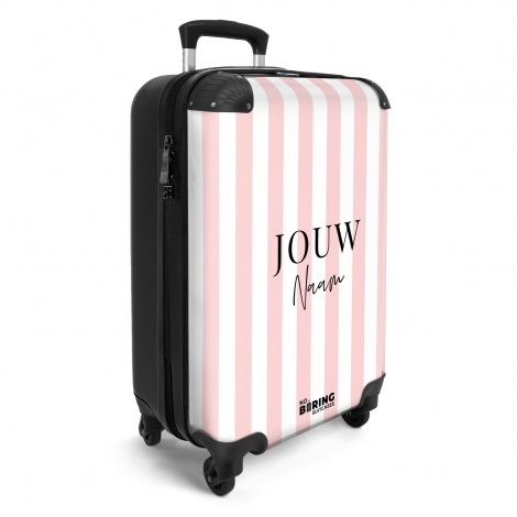 Roze gestreepte achtergrond met zwarte letters-2