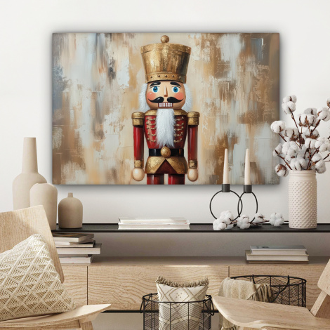 Leinwandbild - Weihnachten - Puppe - Abstrakt-3