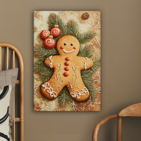 Leinwandbild - Weihnachten - Plätzchen - Puppe - Spekulatius-2