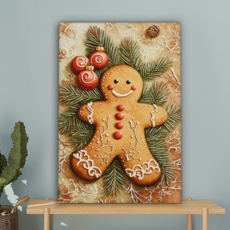 Leinwandbild - Weihnachten - Plätzchen - Puppe - Spekulatius-4