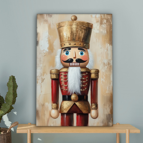 Leinwandbild - Weihnachten - Puppe - Abstrakt-4
