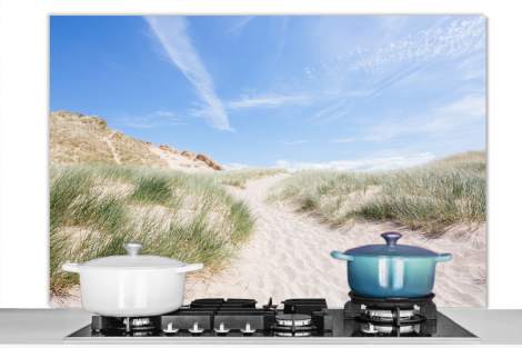 Spritzschutz Küche - Strand - Düne - Gras